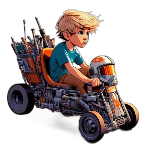 weapon, robot, car, concept art transparent PNG cut-out