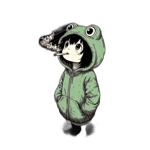 dragon, creature, jacket, animal transparent PNG cut-out