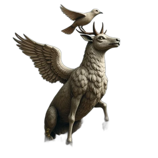 animal, dragon, creature, staff transparent PNG cut-out