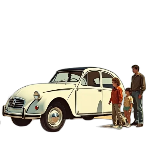 car, concept art, photorealistic, comic book art transparent PNG cut-out
