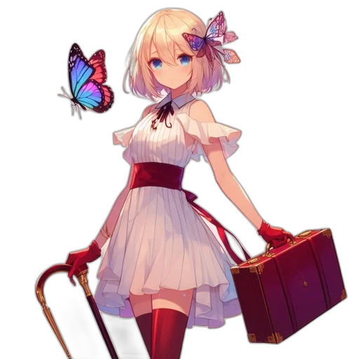 staff, dress, robot, weapon transparent PNG cut-out