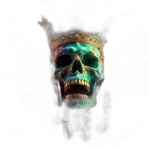 crown, mask, face, staff transparent PNG cut-out