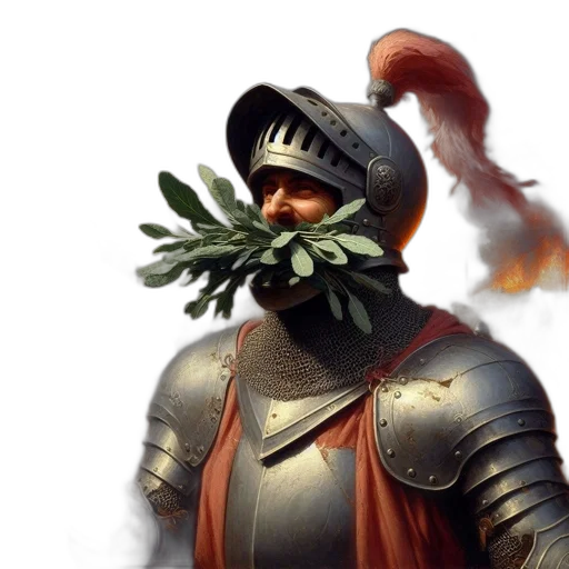 sword, mask, staff, fantasy art transparent PNG cut-out