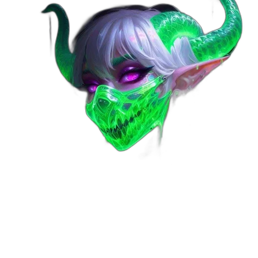 mask, dragon, creature, face transparent PNG cut-out