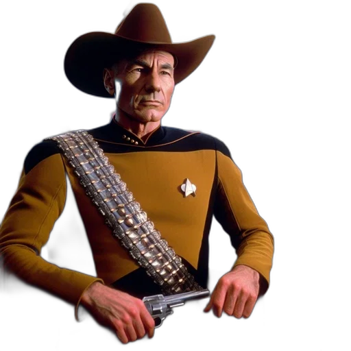 staff, hat, robot, sword transparent PNG cut-out