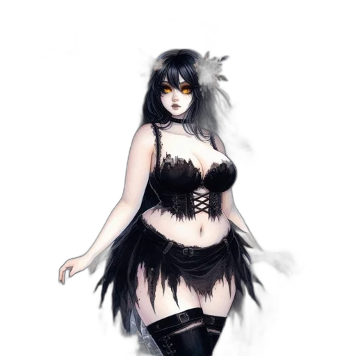 dress, creature, mask, staff transparent PNG cut-out