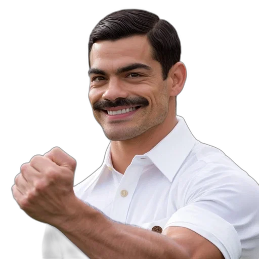 staff, face, jacket, hat transparent PNG cut-out