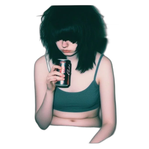 hair, bottle, creature, robot transparent PNG cut-out
