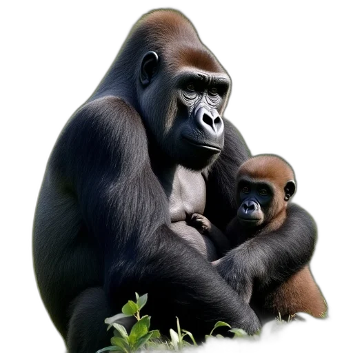 animal, photorealistic, concept art, oil painting transparent PNG cut-out