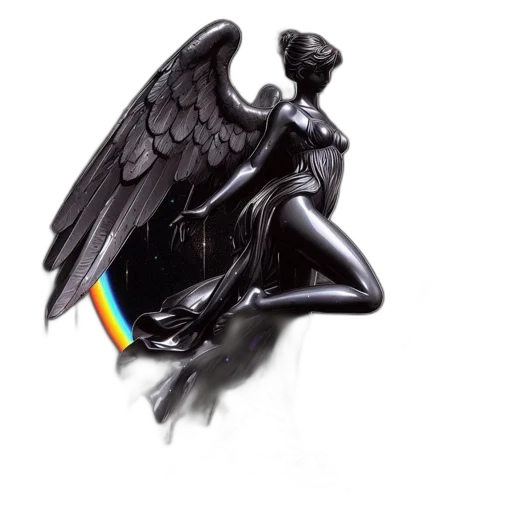 concept art, fantasy art, 3d render, vaporwave transparent PNG cut-out