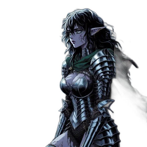 fantasy art, concept art, comic book art, pixel art transparent PNG cut-out