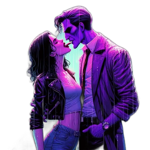 jacket, comic book art, cyberpunk, concept art transparent PNG cut-out