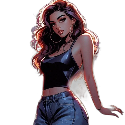 comic book art, cartoon, concept art, fantasy art transparent PNG cut-out