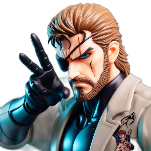 jacket, face, concept art, 3d render transparent PNG cut-out
