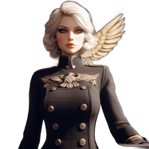 jacket, dress, staff, concept art transparent PNG cut-out