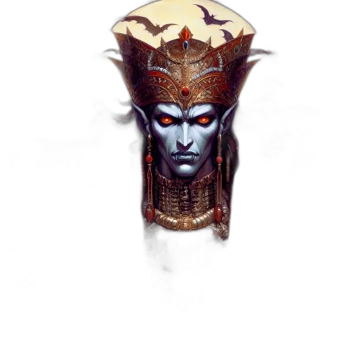 mask, crown, jewelry, staff transparent PNG cut-out