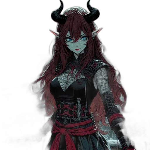 dragon, staff, mask, dress transparent PNG cut-out