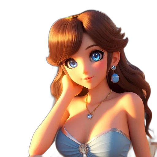 dress, jewelry, face, crown transparent PNG cut-out