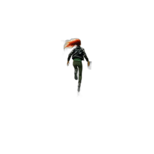 umbrella, jacket, creature, staff transparent PNG cut-out