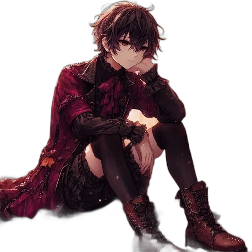 dress, weapon, staff, shoes transparent PNG cut-out