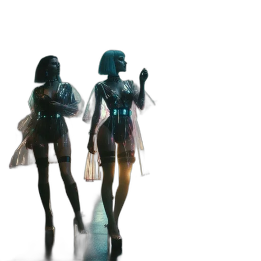 concept art, 3d render, cyberpunk, vaporwave transparent PNG cut-out