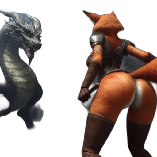 dragon, creature, concept art, 3d render transparent PNG cut-out