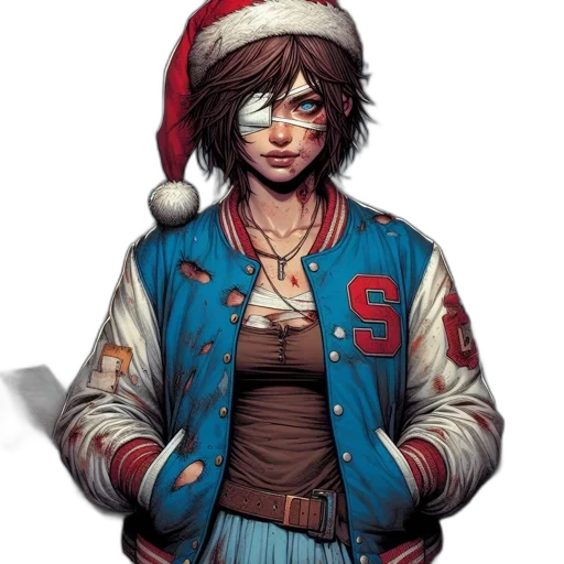 jacket, staff, comic book art, concept art transparent PNG cut-out