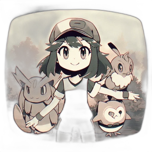 hat, creature, animal, pixel art transparent PNG cut-out