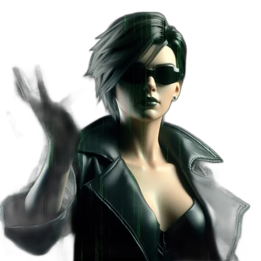 jacket, concept art, 3d render, cyberpunk transparent PNG cut-out