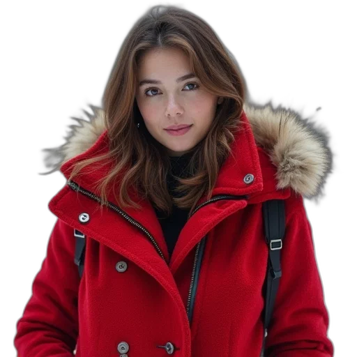 jacket, face, photorealistic, snow transparent PNG cut-out