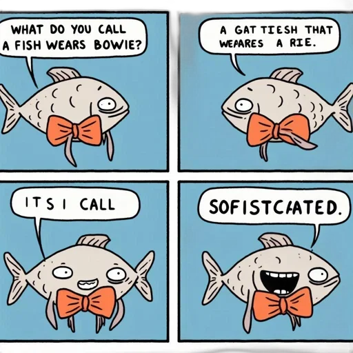 underwater, four-panel, comic, strip transparent PNG cut-out