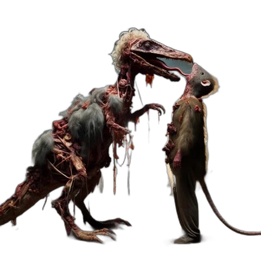 creature, dragon, animal, staff transparent PNG cut-out