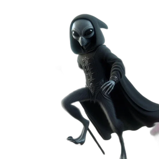 creature, robot, concept art, 3d render transparent PNG cut-out
