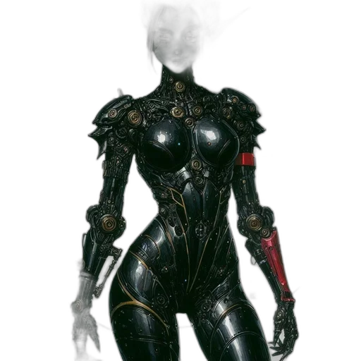 robot, dress, mask, concept art transparent PNG cut-out
