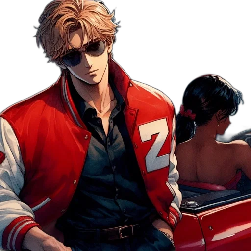 jacket, car, concept art, comic book art transparent PNG cut-out