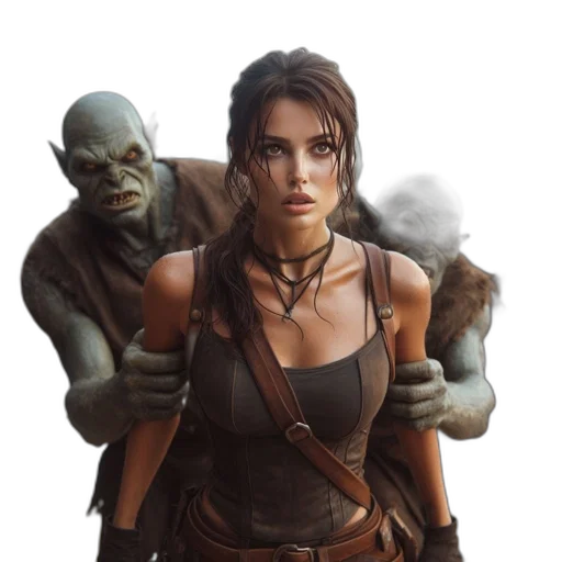 fantasy art, concept art, photorealistic, comic book art transparent PNG cut-out