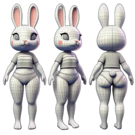 dress, concept art, 3d render, pixel art transparent PNG cut-out