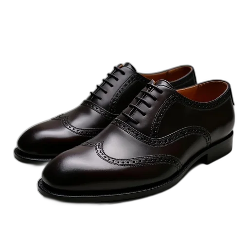 shoes, photorealistic, men, oxford transparent PNG cut-out