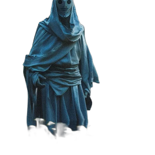 dress, mask, staff, robot transparent PNG cut-out
