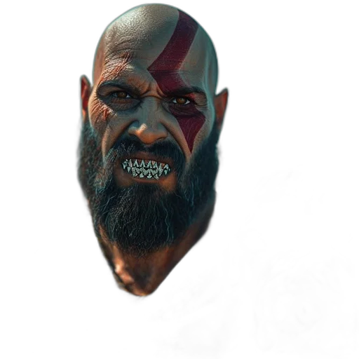 face, mask, creature, staff transparent PNG cut-out