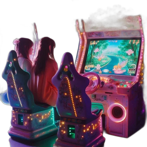 robot, weapon, vaporwave, cyberpunk transparent PNG cut-out