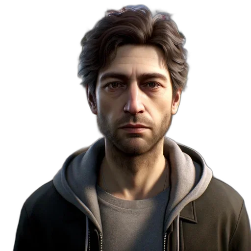 face, jacket, staff, concept art transparent PNG cut-out