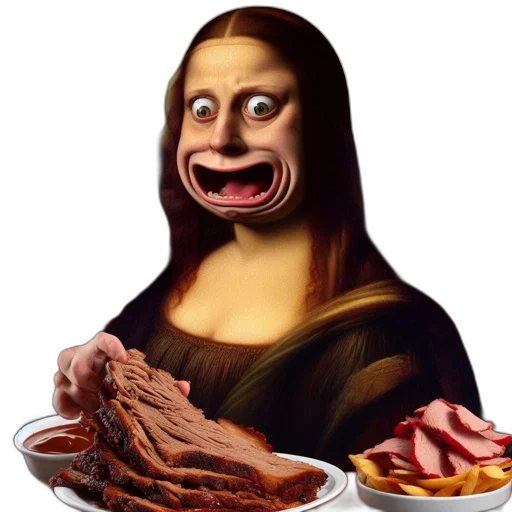 food, creature, face, animal transparent PNG cut-out
