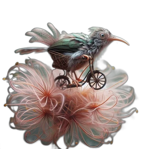 creature, dragon, jewelry, flower transparent PNG cut-out