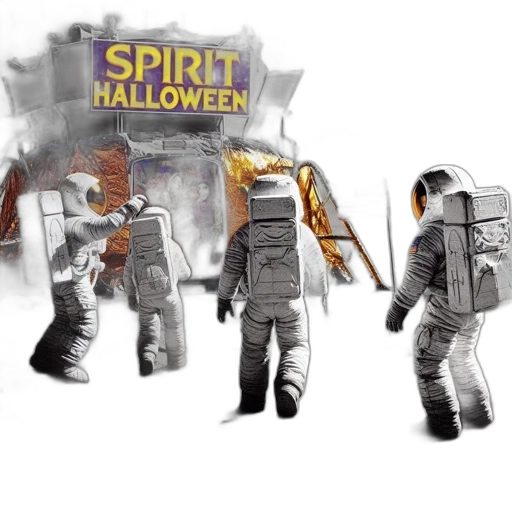 jacket, concept art, 3d render, outer space transparent PNG cut-out