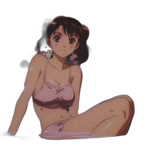 dress, creature, weapon, anime transparent PNG cut-out