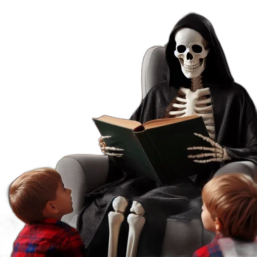 furniture, robot, skeletal, grim transparent PNG cut-out