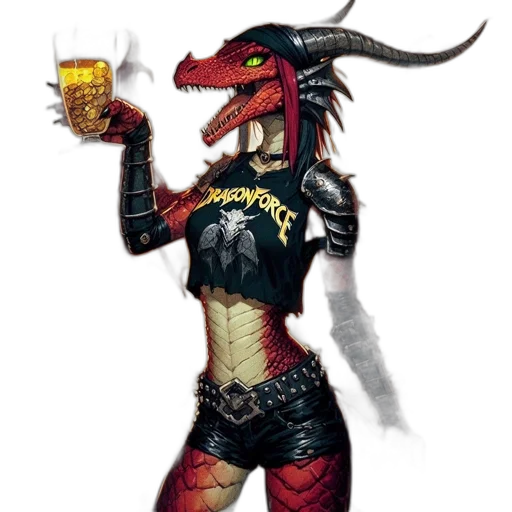dragon, fantasy art, concept art, pixel art transparent PNG cut-out