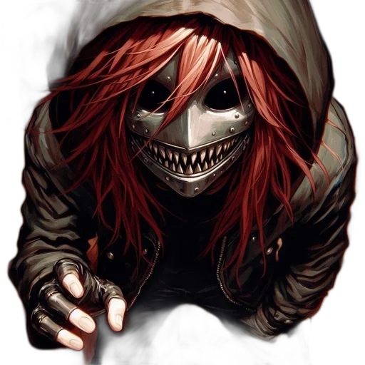 mask, face, jacket, creature transparent PNG cut-out
