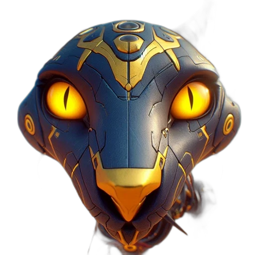 mask, face, concept art, 3d render transparent PNG cut-out